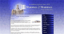 Desktop Screenshot of marshallandmarshallfd.com